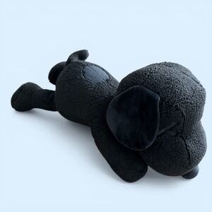 KAWS x Peanuts Snoopy Plush Black Uniqlo Limited Edition Stuffed Toy 22"
